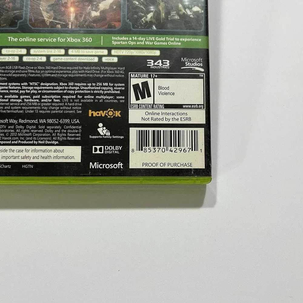Halo 4 Microsoft Xbox 360 Tested & Working‎ 2 Discs